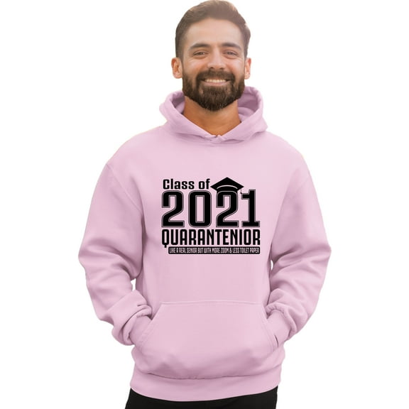 Adult Class Of 2021 Quarantenior Funny Graduate Quarantine Sweatshirt Hoodie