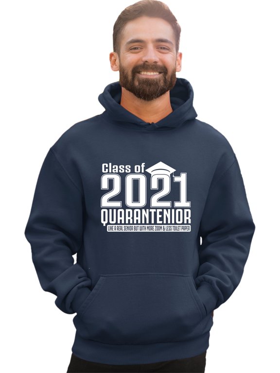 Adult Class Of 2021 Quarantenior Funny Graduate Quarantine Sweatshirt Hoodie