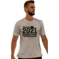 thumbnail image 1 of Adult Class Of 2021 Quarantenior Funny Graduate Quarantine T-Shirt, 1 of 1