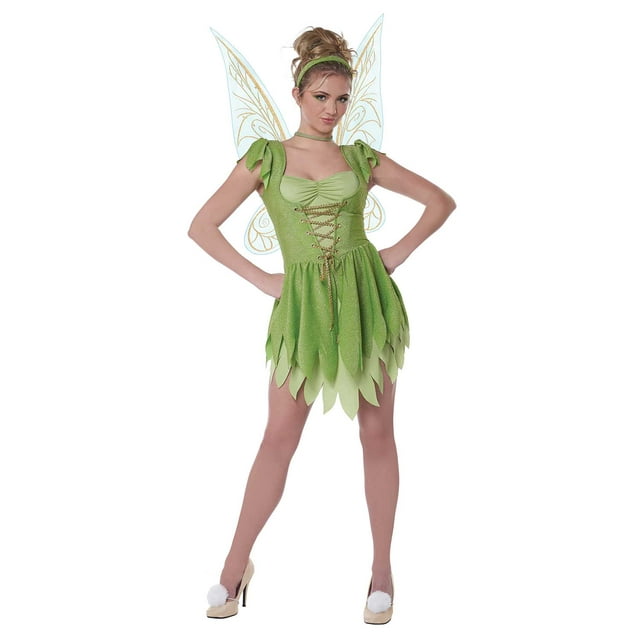 Adult Classic Fairy Tinkerbell Womens Costume Large size 10-12