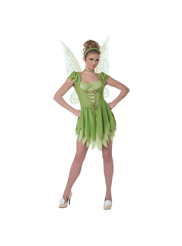 Adult Classic Fairy Tinkerbell Womens Costume Large size 10-12