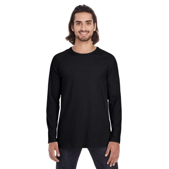 Adult Clementine Lightweight Long & Lean Raglan Long Sleeve T-Shirt