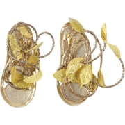 Adult Cleopatra Roman Sandals Gold Roman Goddess Sandal Ancient Egyptian Greek Fancy Dress Costume Accessory