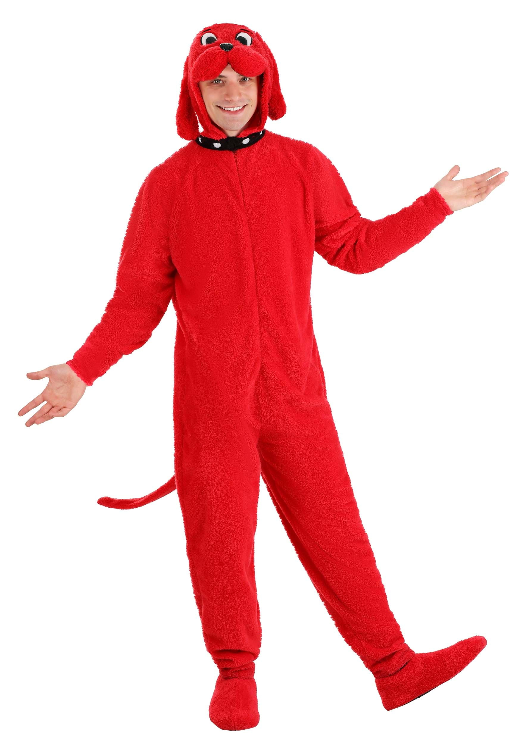 Adult Clifford the Big Red Dog Costume - Walmart.com