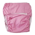 thumbnail image 1 of Adult Cloth Diaper Washable Reusable Diaper Pants Absorbent Pad Incontinence Underwear for Elderly Men or Women Waist: 19.68-51.21inch - Pink, 1 of 8
