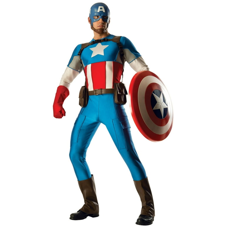 Mens Marvel Universe Captain America Grand Heritage Collector Costume Mens Marvel Universe Captain America Grand Heritage Collector Costume