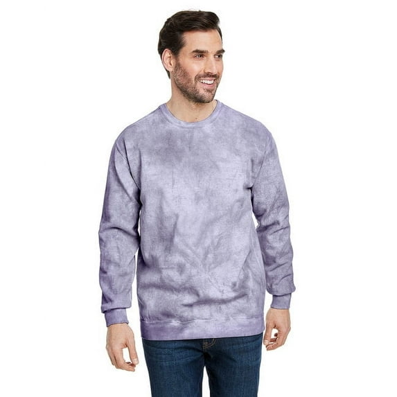 Adult Color Blast Crewneck Sweatshirt - AMETHYST - 3XL