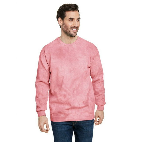 Adult Color Blast Crewneck Sweatshirt - CLAY - M