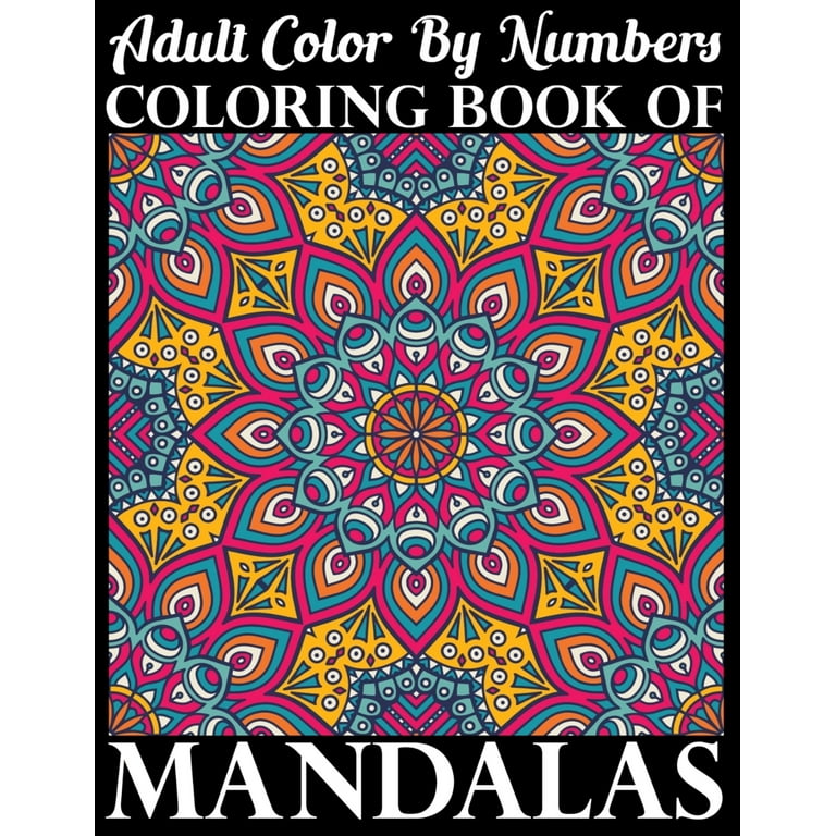 Color by Numbers for Adults, Color by Numbers Mandela Pattern