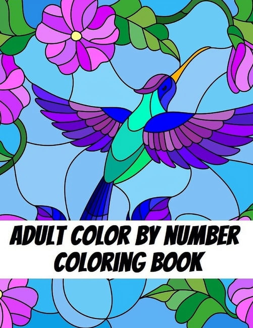 Color By Number Birds and Butterflies - Anti Anxiety Coloring Book