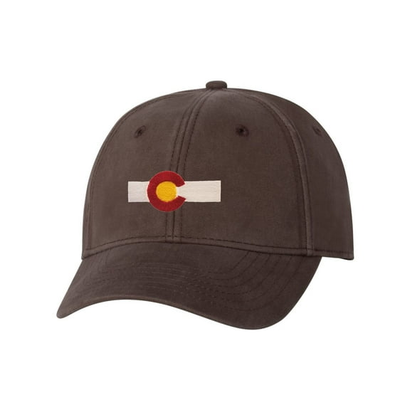 Adult Colorado Flag Embroidered Dad Hat Structured Cap