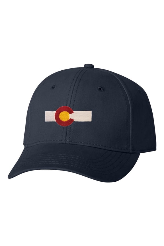 Adult Colorado Flag Embroidered Dad Hat Structured Cap