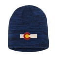 thumbnail image 1 of Adult Colorado Flag Embroidered Marled Knit Beanie Cap, 1 of 1