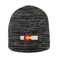 thumbnail image 1 of Adult Colorado Flag Embroidered Marled Knit Beanie Cap, 1 of 1