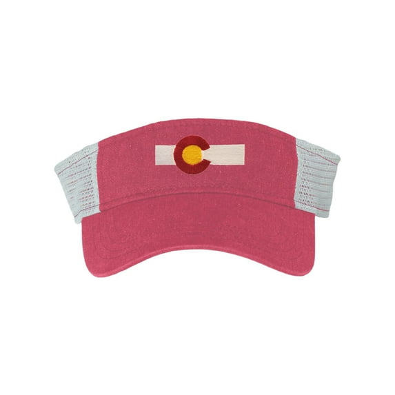 Adult Colorado Flag Embroidered Visor Dad Hat