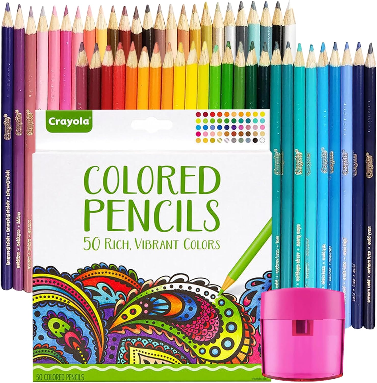 Adult Colored Pencils, Adult Coloring Drawing Pencils, 50 Count ...
