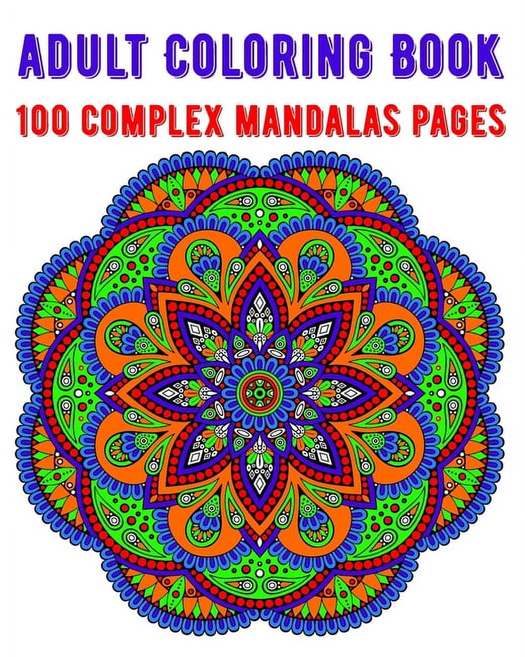 Bulk Advanced Coloring Books for Adults, Teens - 6 Pc Adult Coloring Book  Set | Relaxation Coloring Bundle with with Mandalas, Moroccan Tile