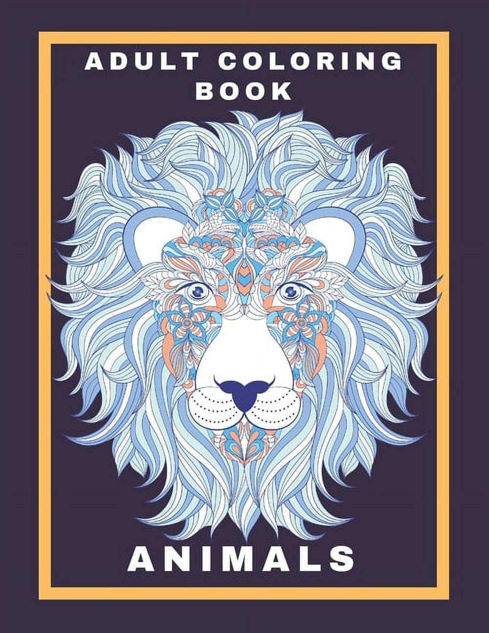 Adult Coloring Book Animals : Stress Relieving Animal Designs - Amazing ...