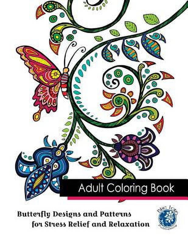 Adult Coloring Book Stress Relieving Pattern Designs - ReStyleGraphic