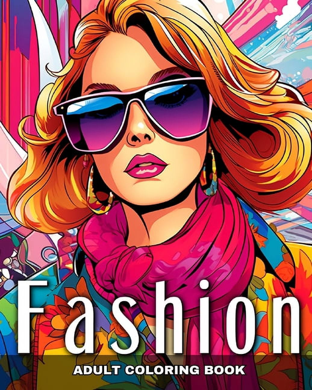Adult Coloring Book Fashion: Modern and Vintage Outfits, and ...