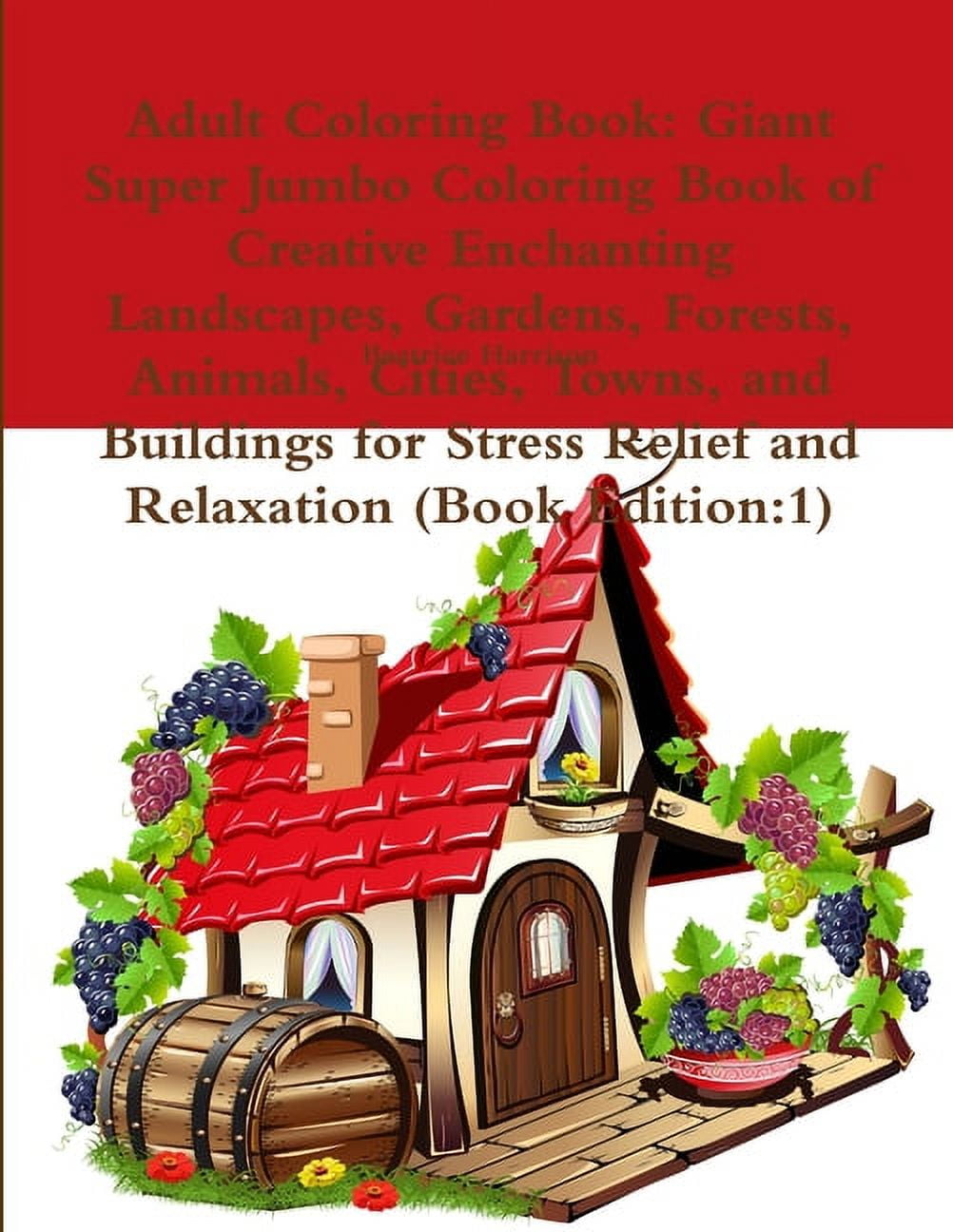 Adult Coloring Book: Giant Super Jumbo Coloring Book of Creative ...