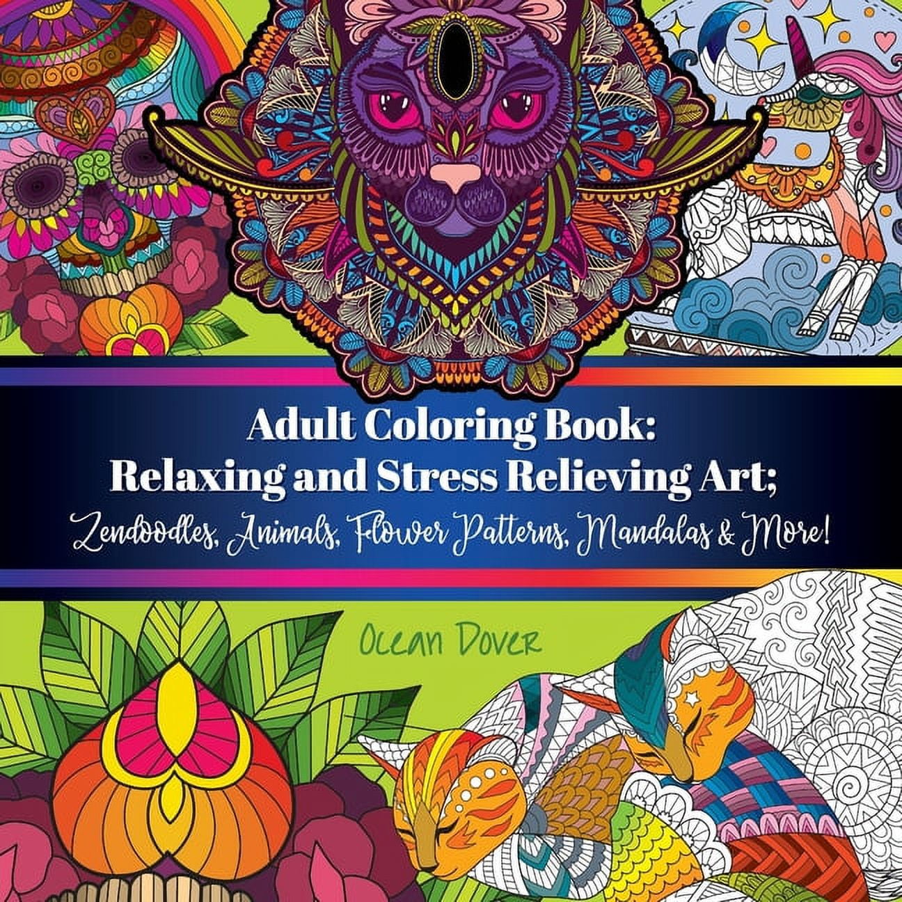 Color By Number Coloring Book Adult Designs: Stress Relieving Designs  Animals, Flowers And So Much More Adults Designs!! (Paperback)