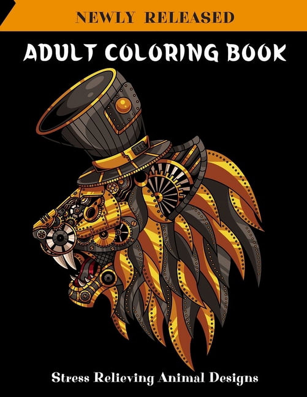 Adult Coloring Book Stress Relieving Animal Designs : Coloring Book For ...