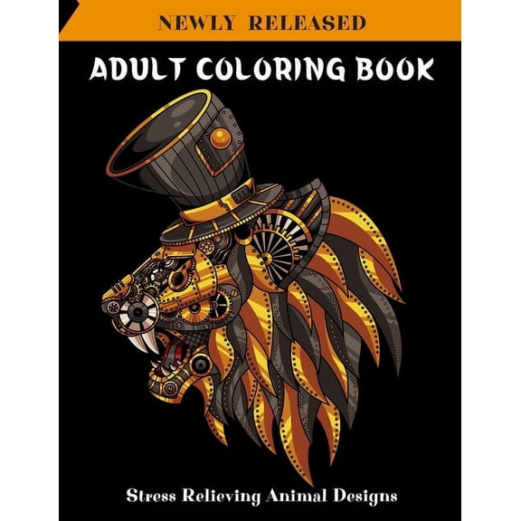 Adult Coloring Book Stress Relieving Animal Designs : Coloring Book For Adults Mandala Animals (Paperback)