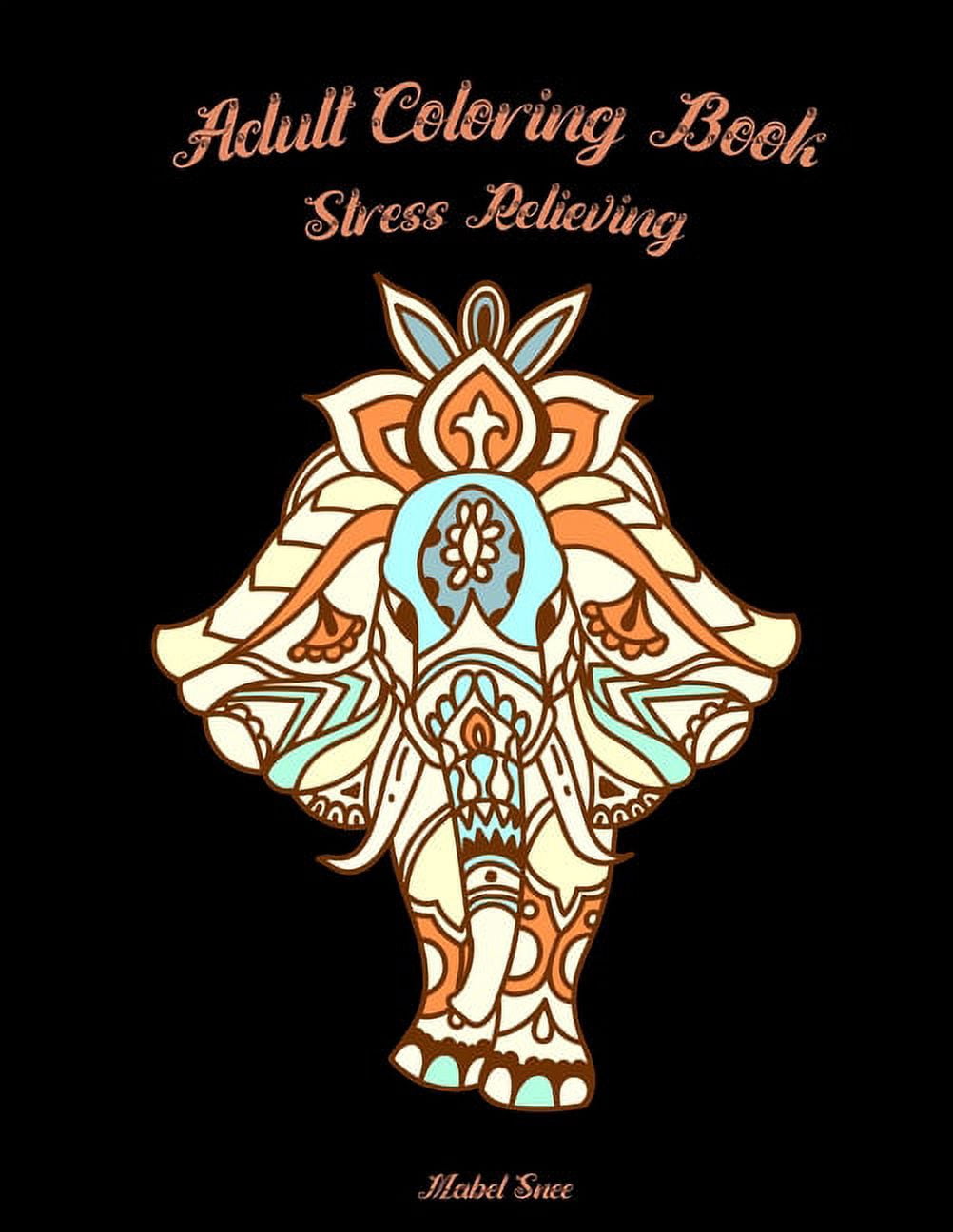 Adult Coloring Book : Stress Relieving Animal Designs (Paperback)