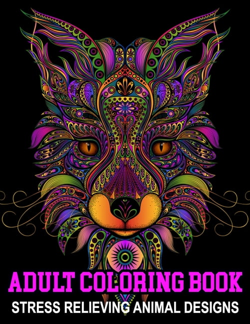 Animal The Art of Mandala Coloring Book for Adults: Stress Relieving Animal  Designs An Adult Coloring Book Featuring Super Cute and Adorable Baby Wood  (Paperback)