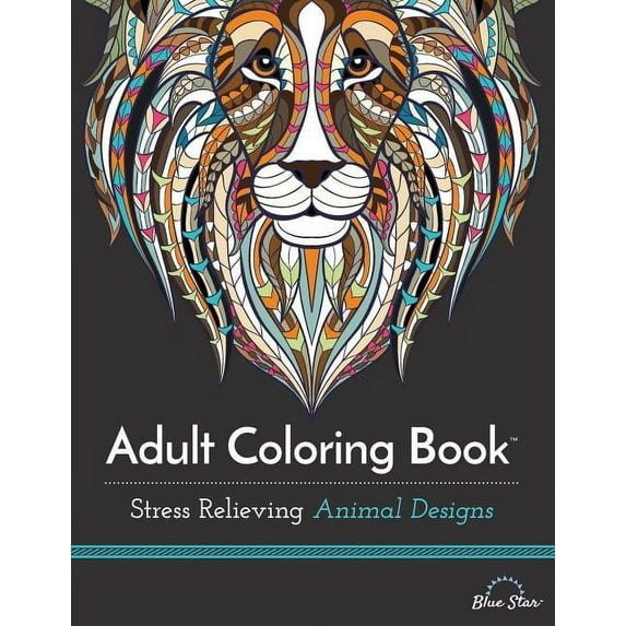 Adult Coloring Book: Stress Relieving Animal Designs