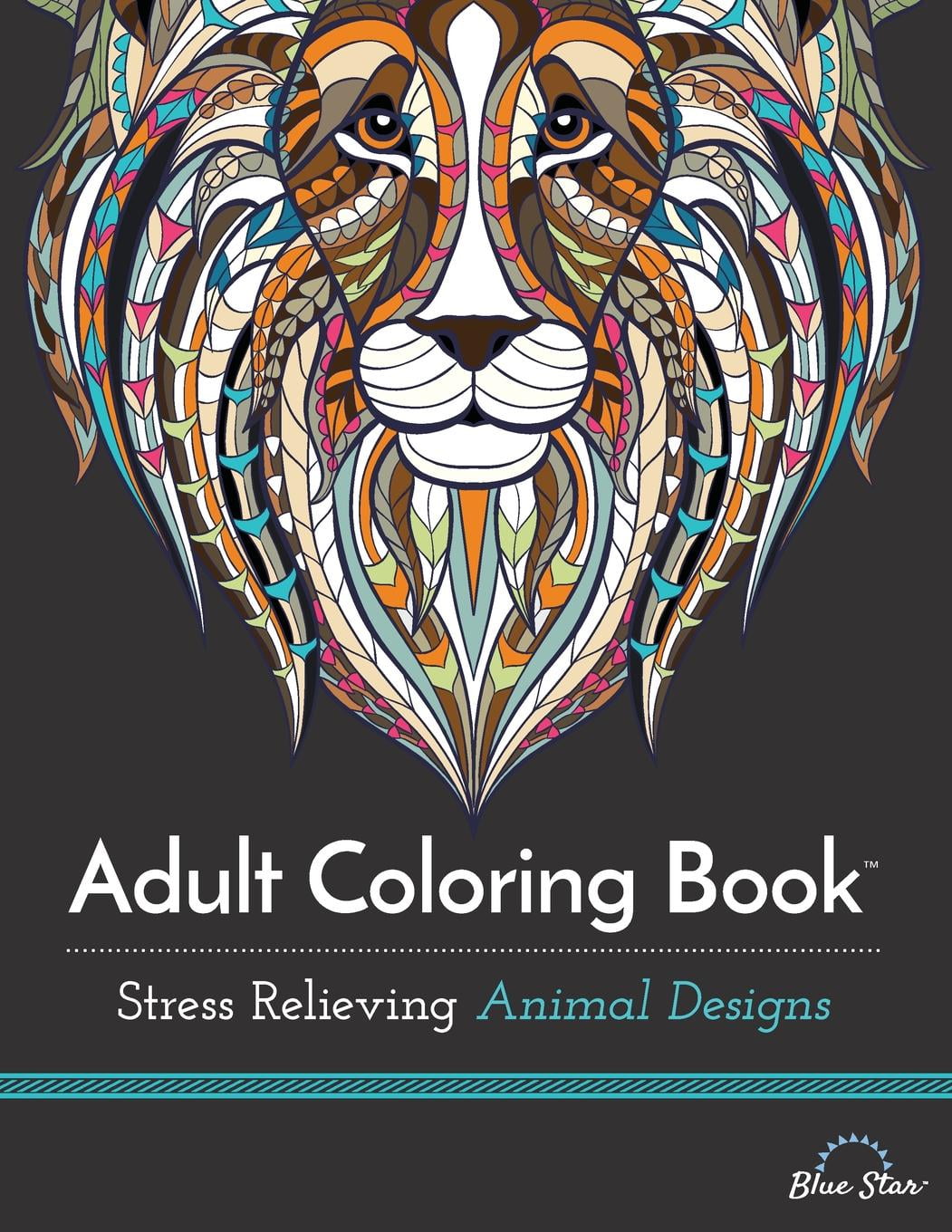 Adult Coloring Books Set.Three Books! Designs from The Sky, Land & Sea.  Coloring Books for Adults Relaxation 