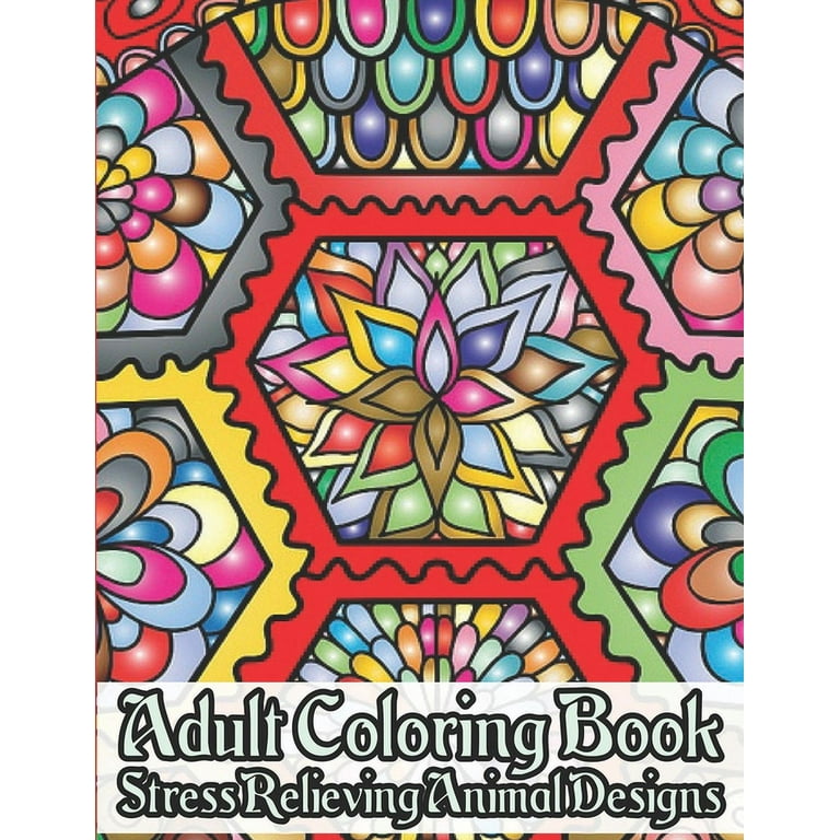 Adult Coloring Books Set - 3 Coloring Books for Grownups - 120 Unique  Animals, Scenery & Mandalas Designs. Coloring Books for Adults Relaxation.
