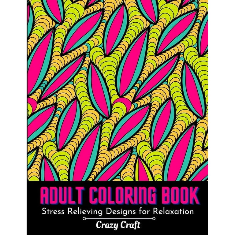  Adult Coloring Books Value Set - 4 Assorted Coloring Books for  Adults with Colored Pencils Kit (Over 120 Stress Relieving Patterns) :  Arts, Crafts & Sewing