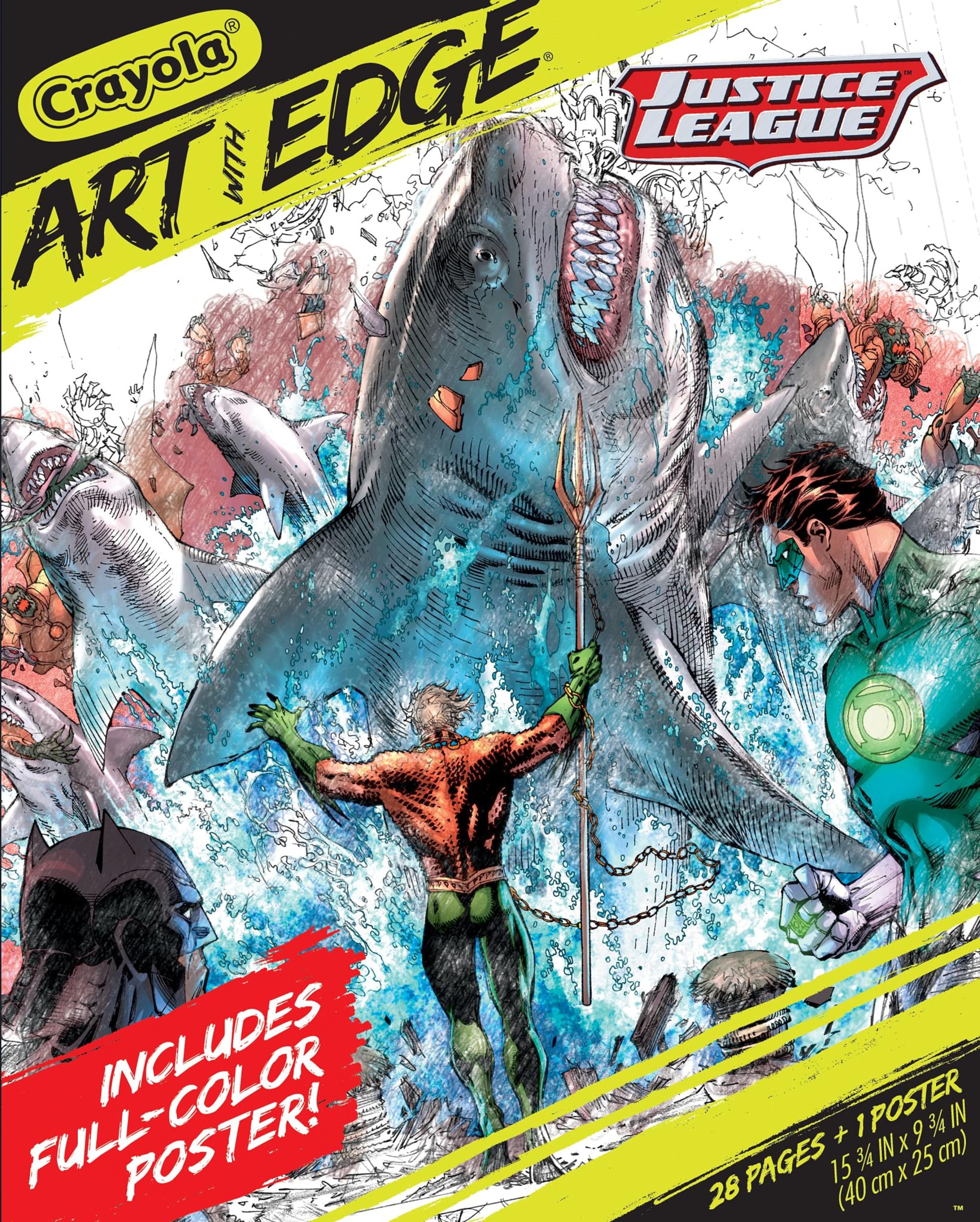 Adult Coloring Book Superhero Coloring Book Art with Edge Justice ...