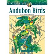 PATRICIA J. WYNNE Adult Coloring Books: Animals: Creative Haven Audubon Birds Coloring Book (Paperback)