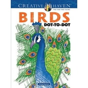 ARKADY ROYTMAN Adult Coloring Books: Animals Creative Haven Birds Dot-To-Dot Coloring Book, (Paperback)