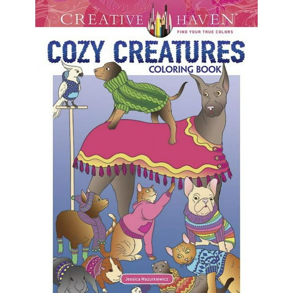 Adult Coloring Books: Animals: Creative Haven Cozy Creatures Coloring Book (Paperback)