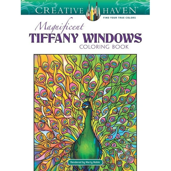 Adult Coloring Books: Art & Design Creative Haven Magnificent Tiffany Windows Coloring Book, (Paperback)