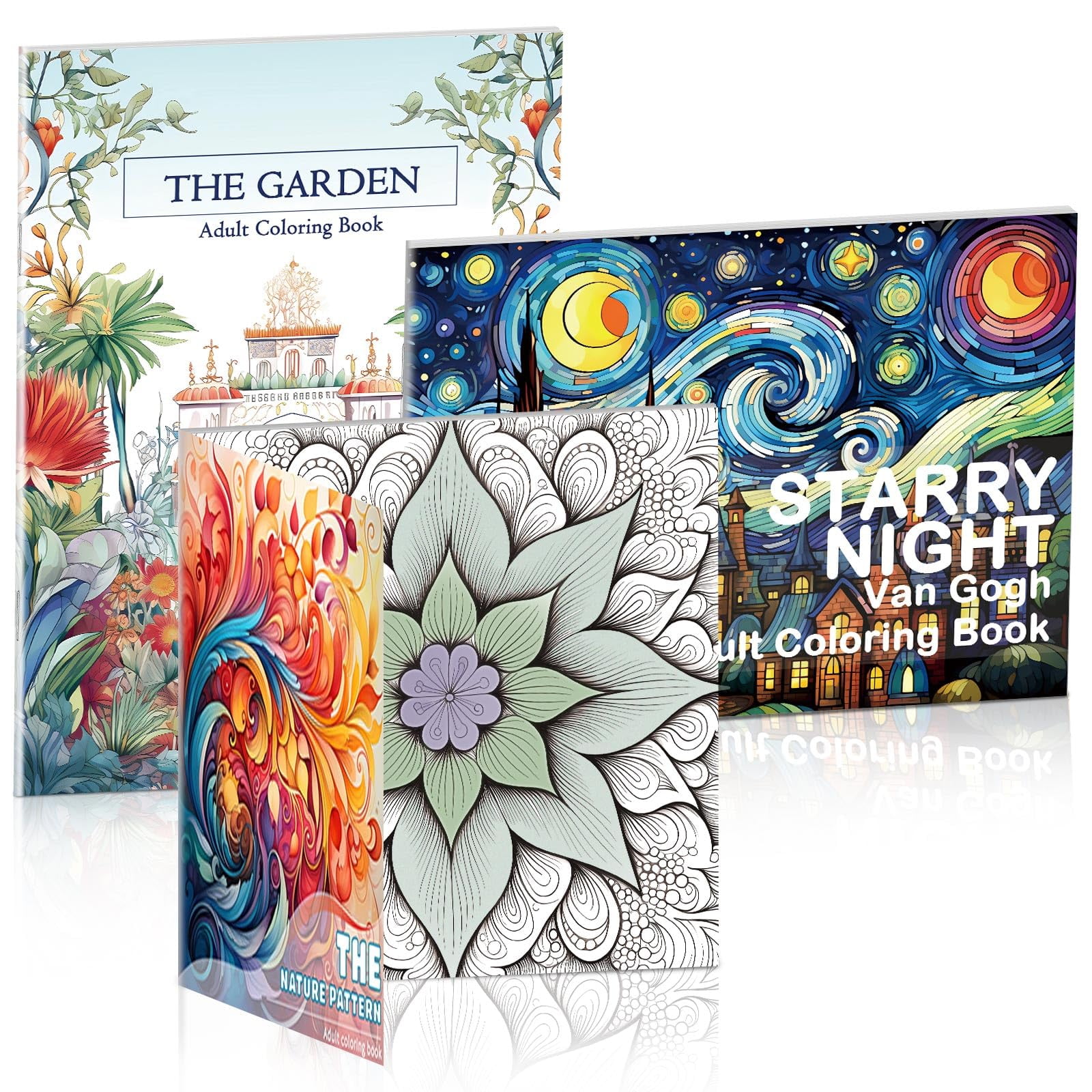 Adult Coloring Books Bulk JKF25 Set of 3 for Women to Relax and Relieve ...