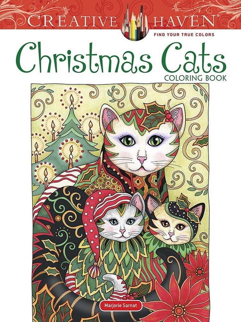 Adult Coloring Books: Christmas Creative Haven Christmas Cats Coloring Book, (Paperback)