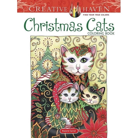 Adult Coloring Books: Christmas Creative Haven Christmas Cats Coloring Book, (Paperback)