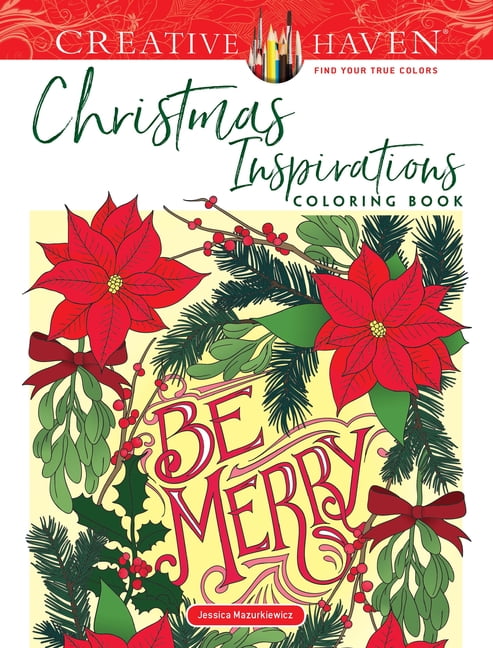 Adult Coloring Books: Christmas Creative Haven Christmas Inspirations ...