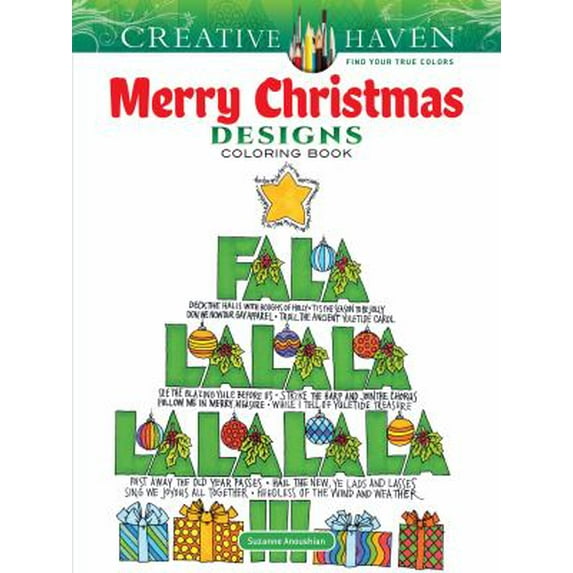Pre-Owned Creative Haven Merry Christmas Designs Coloring Book (Paperback) 0486810690 9780486810690