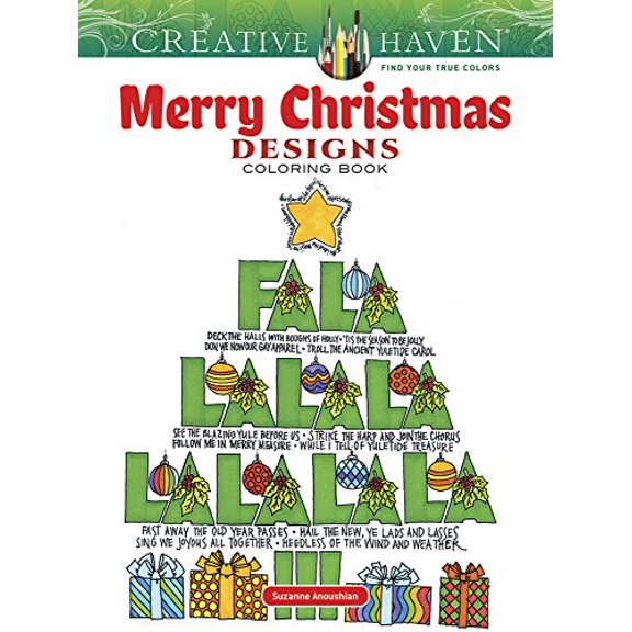 Pre-Owned Creative Haven Merry Christmas Designs Coloring Book (Paperback) 0486810690 9780486810690