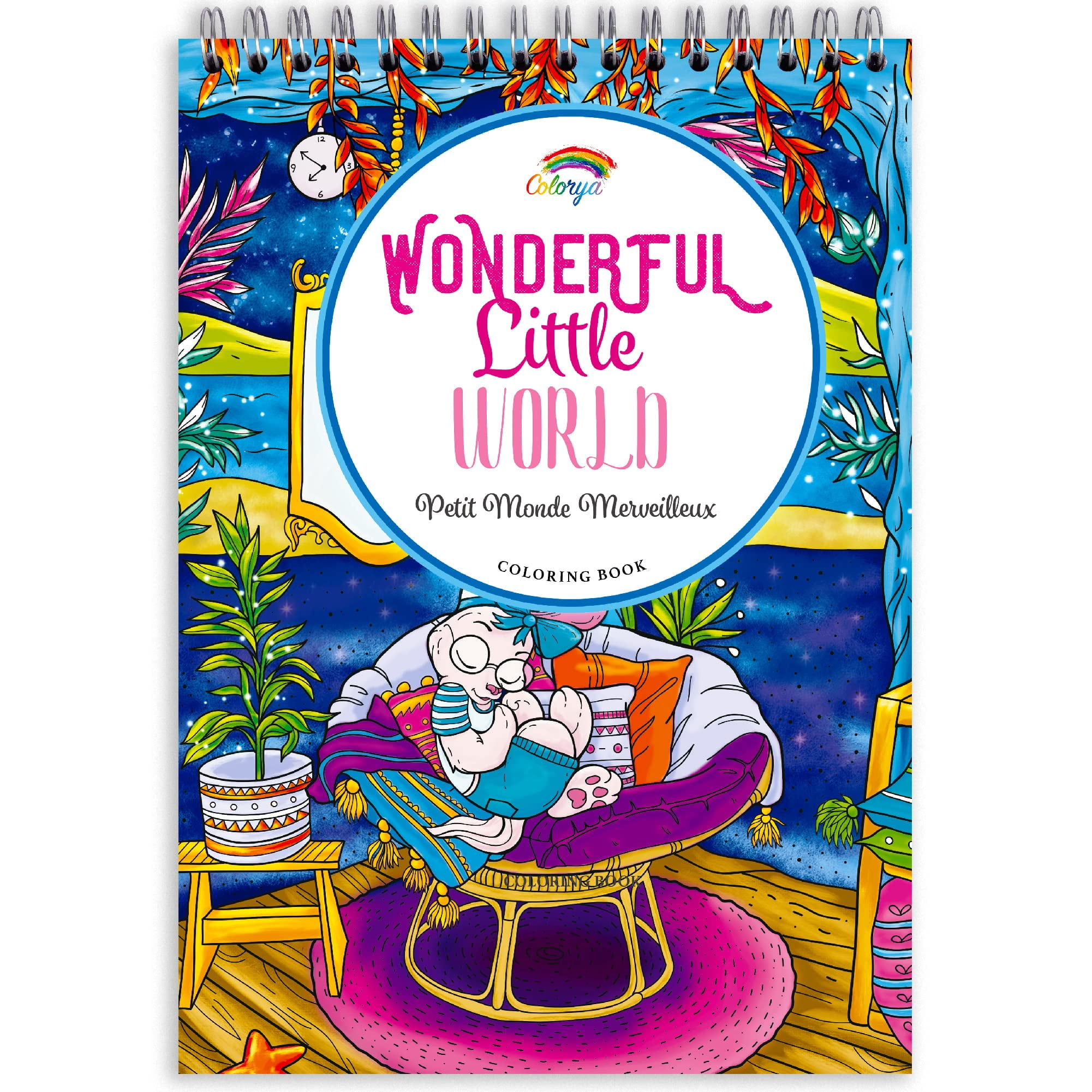 Adult Coloring Books by Colorya - A4 Size - Wonderful Little World