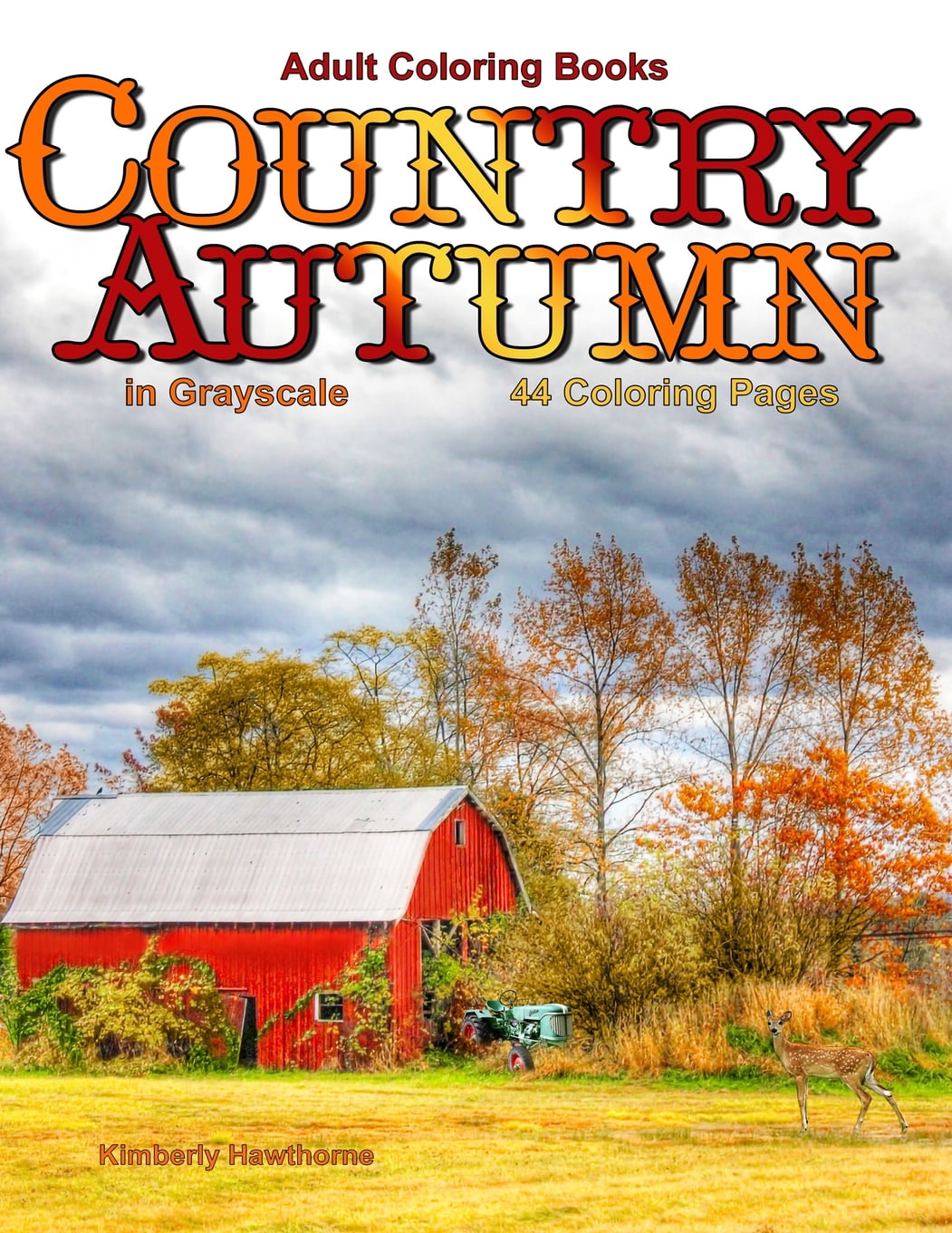 Country Winter Coloring Book For Adult-Cozy Countryside Scenes to