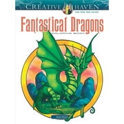 AARON POCOCK Adult Coloring Books: Fantasy: Creative Haven Fantastical Dragons Coloring Book (Paperback)