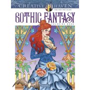 Adult Coloring Books Fantasy Creative Haven Gothic Fantasy Coloring Book, Paperback