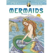 BARBARA LANZA Adult Coloring Books: Fantasy: Creative Haven Mermaids Coloring Book (Paperback)